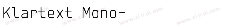 Klartext Mono字体转换
